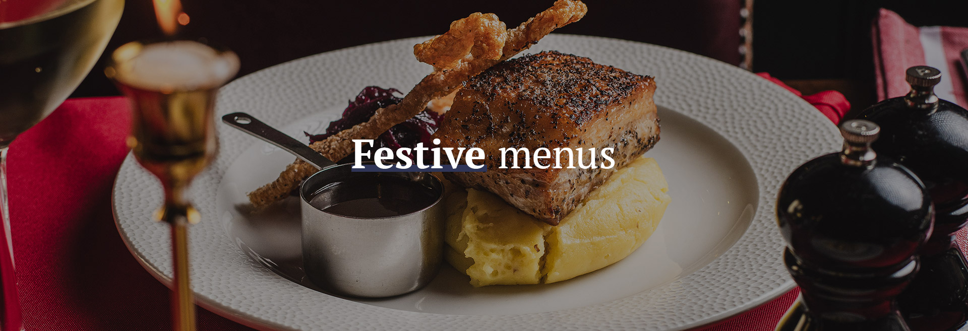 Christmas menu at The Crown & Sceptre